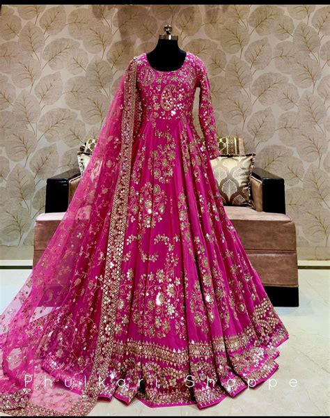 Chinnon Silk Pink Color Heavy Sequence Work Long Gown – RangVastra.com