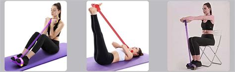 Qenixo® Single String Toning Resistance Tube Band with Adjustable ...