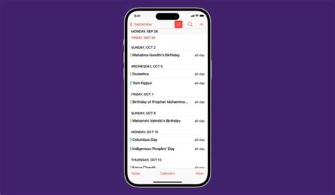 So zeigen Sie Kalenderereignisse als Liste auf dem iPhone, iPad und der ...