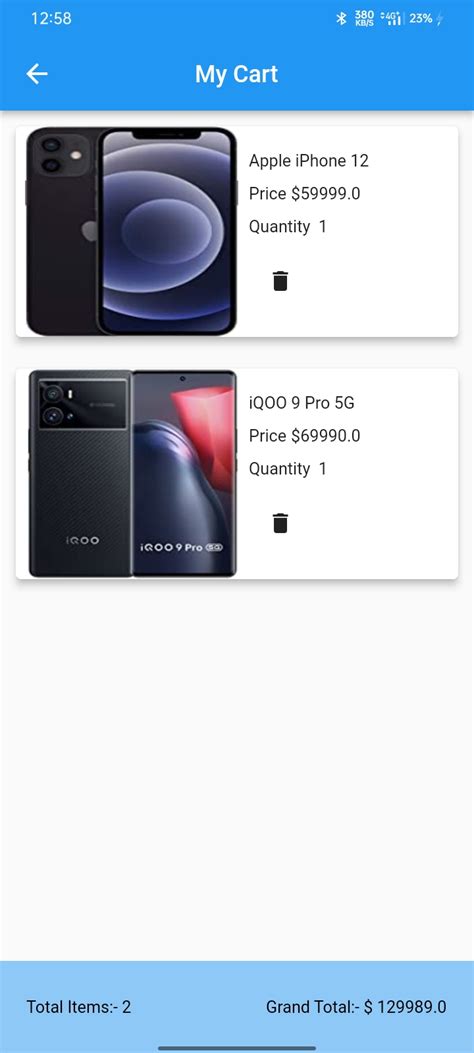 Connect Flutter App to SQL Lite 的图像结果