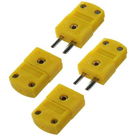 ELECTROPRIME 2 Pair RTD K Type Male Female Temperature Dectection ...