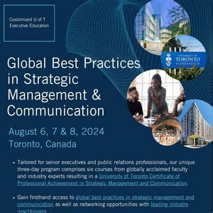 Strategic Communications and Issues Management Training, University of ...