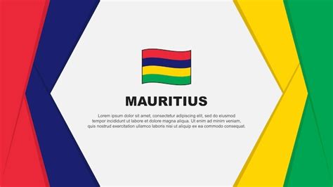 Mauritius flag abstract background design template mauritius ...