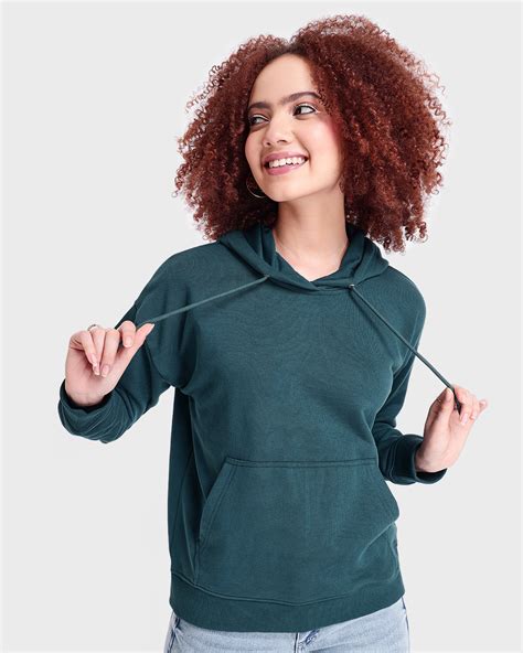 Buy Women's Blue Oversized Hoodies Online at Bewakoof