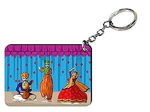 Saltine Folk Dance Design Keychain for Home and Personal Use : Amazon ...