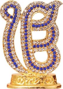 GCT Sikh Religious Symbol EK Onkar Idol | Ik Onkar (Model-37) Blue Gold ...