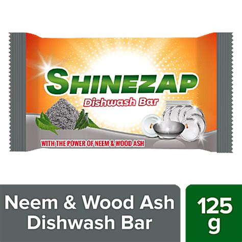 Buy Shinezap Dishwash Bar - Neem & Wood Ash Online at Best Price of Rs ...