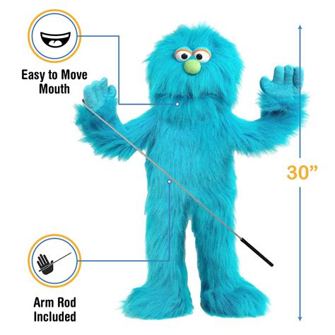 Blue Monster Puppet, Full Body Ventriloquist Style Puppet, 70cm- Buy ...