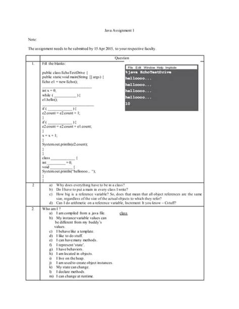 Image result for Assignment Example in Java