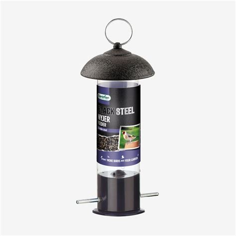 Gardman Black Steel Nyjer Seed Feeder - Wild Bird Feeders – Peckish UK