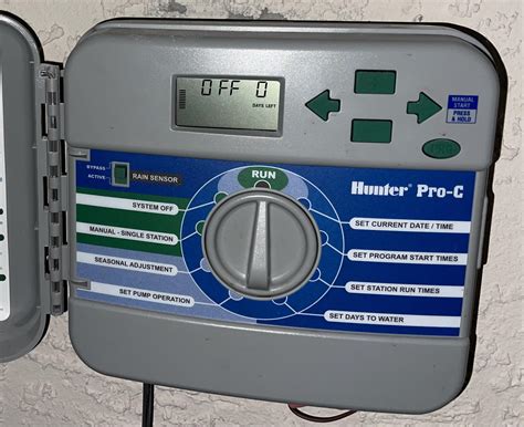 Hunter Pro-C irrigation system - OFF - 0 days left : r/landscaping