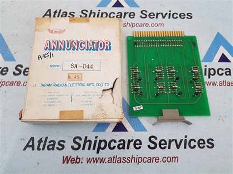 Japan Radio & Electric SA-D44 Annunciator – Atlas Shipcare Services