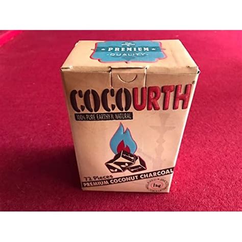 Buy Hookah Natural Coconut Charcoal 72 Pieces Cube Coco Urth 1 Kilo ...
