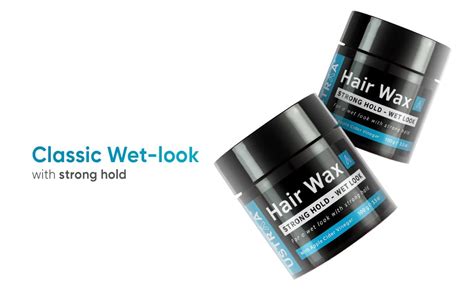 Ustraa Strong Hold Hair Wax For Men- Wet Look - 100g - Non-greasy wax ...