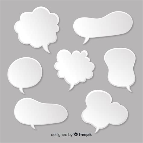 Zestaw dymki w stylu komiksowym | Darmowy wektor