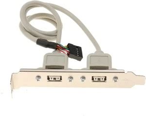 Paruht USB 2-Port to 9-Pin Motherboard Header Adapter Converter with ...