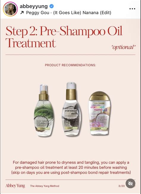 Abbey Yung Method Steps | Abbey yung method hair routine step 2, Ogx ...