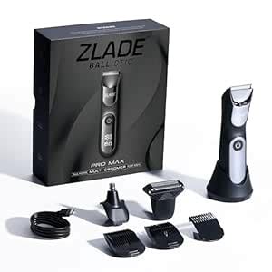 Zlade Ballistic Pro Max All in One Trimmer for Men | Beard, Body, Nose ...