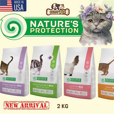 READY STOCK NATURE'S PROTECTION SUPER PREMIUM CAT FOOD 2KG | Shopee ...