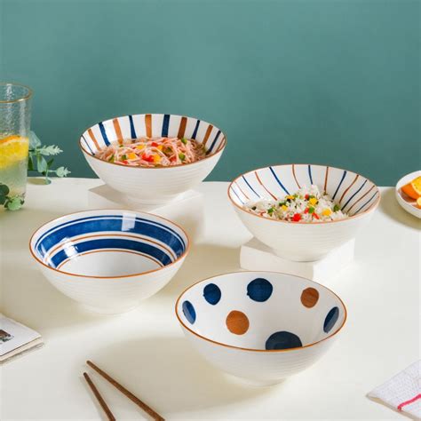 Meraki Ribbed Ramen Bowl 1 L Online - Premium Ramen Bowl | Nestasia