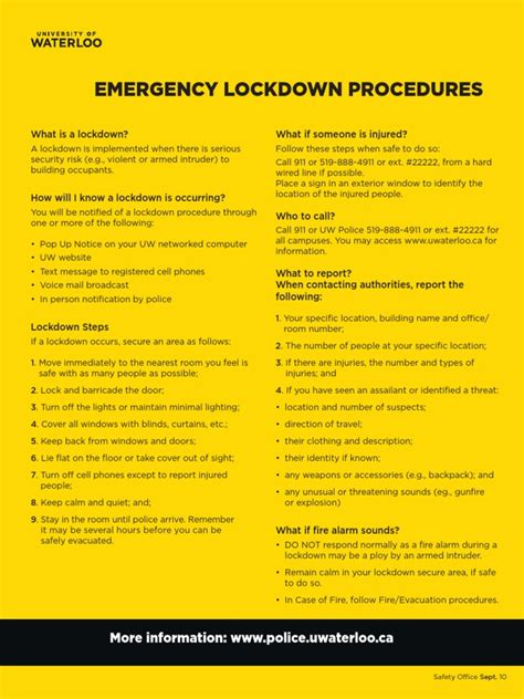 Image result for Building Lockdown Procedures PDF