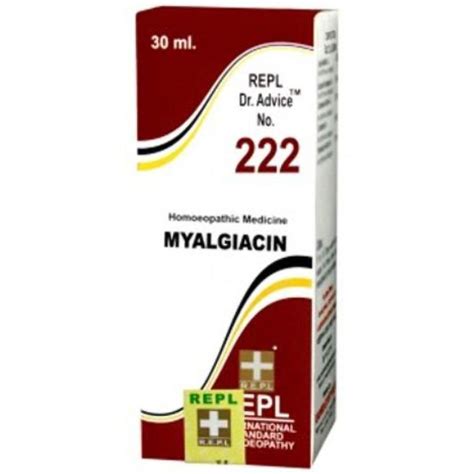 Buy REPL Dr. Advice No.222 Myalgiacin Drops, 30 ml | 19 Minutes ...