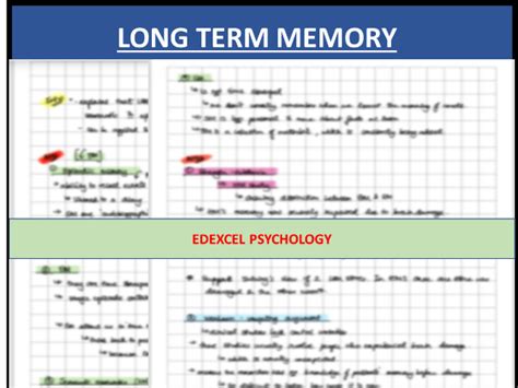 Image result for Long-Term Memory Study