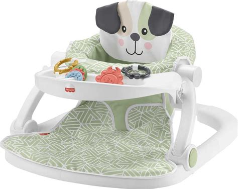 Fisher-Price Portable Baby Chair Sit-Me-Up Floor Seat with Snack Tray ...
