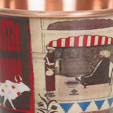 Buy INDIA CIRCUS Printed Doors Of Mystical Wonder Small Copper Tumbler ...