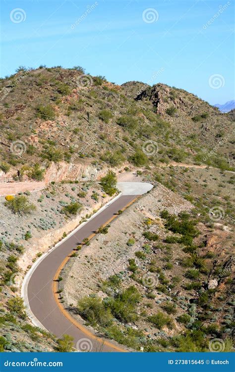 North Mountain Service Road and Hiking Trails, Phoenix, AZ Stock Image ...