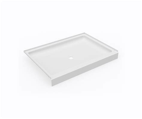SS-3448 34 x 48 Swanstone® Alcove Shower Pan with Center Drain in White ...