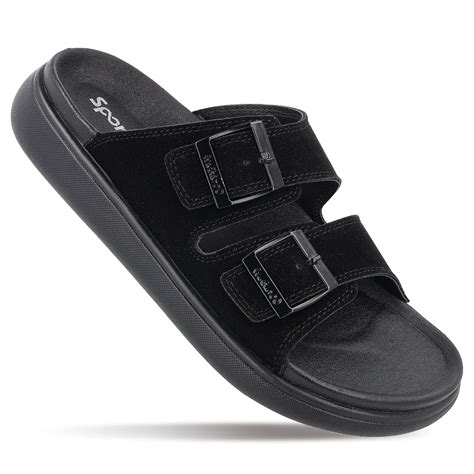 Men's Daily Wear Comfort Sandals - SGE28007 Black – Walkaroo Footwear