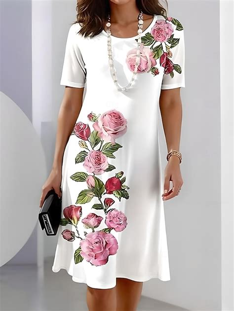 Femmes Robe Midi Robe Décontractée Robe T-Shirt Robe fourreau Robe d ...