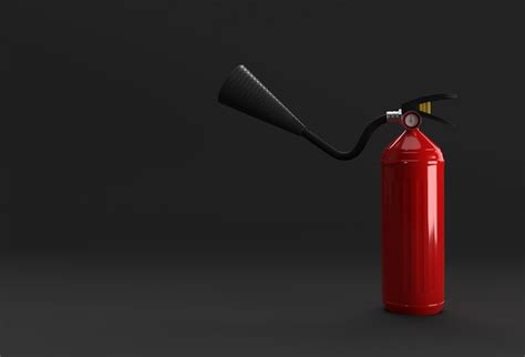Sfondo realistico di fuoco e fiammata con estintore e illustrazione ...