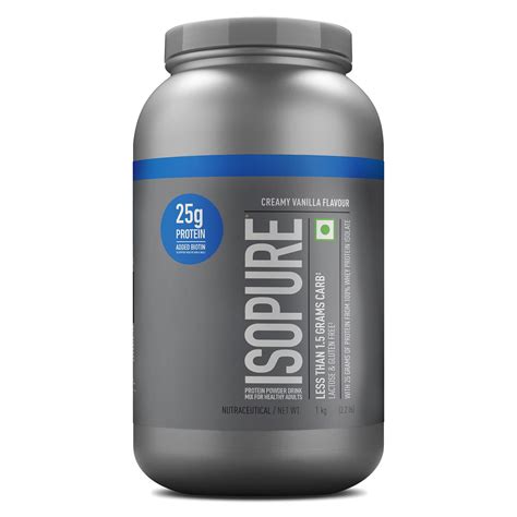 Isopure Whey Protein Powder with Vitamins: Creamy Vanilla | 1 kg