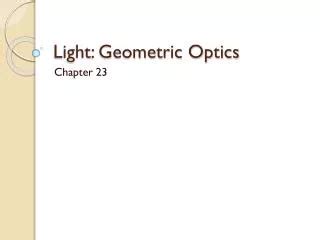 Geometric Optics 的图像结果