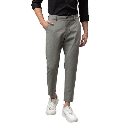 Being Human Men Cropped Fit Chino-Grey