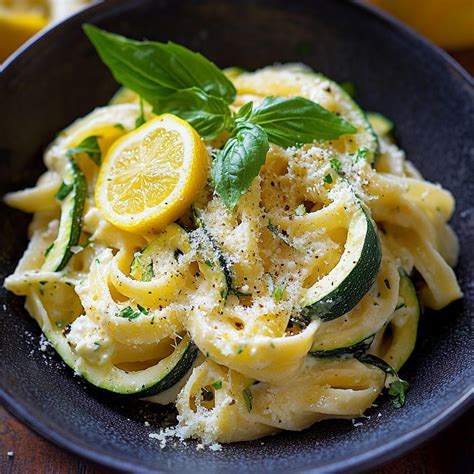 Lemon Ricotta Zucchini Pasta - Tasty Chow