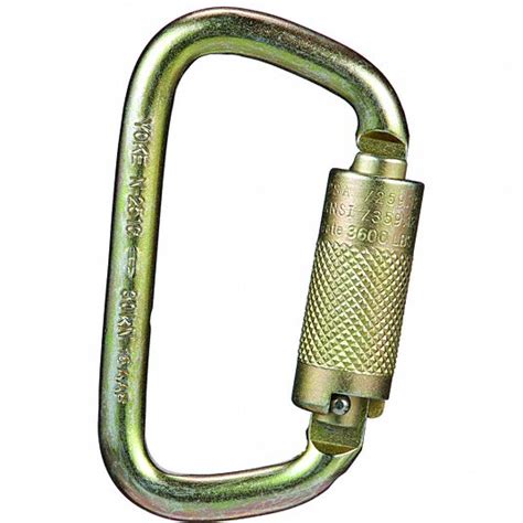 MSA, Double-Action Twist Lock, Offset-D Shape, Carabiner - 23Z854 ...