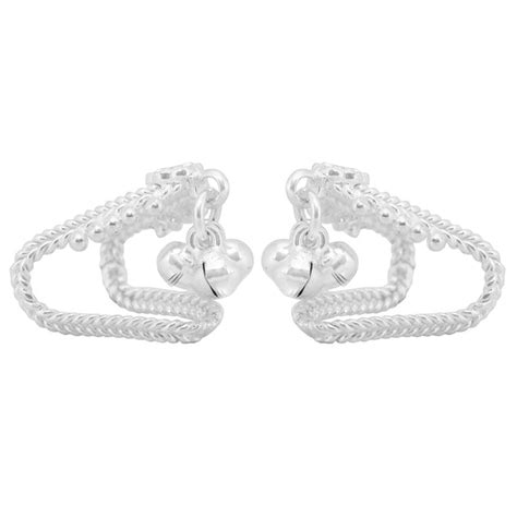 Silver adjustable ghungroo toe rings – Abaran Timeless Jewellery Pvt.Ltd