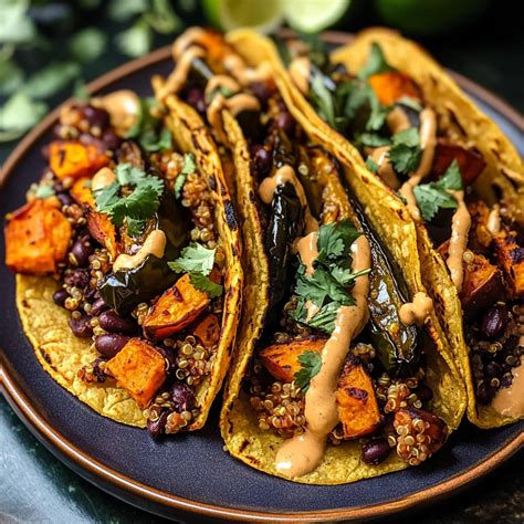 Chipotle Sweet Potato Quinoa Tacos