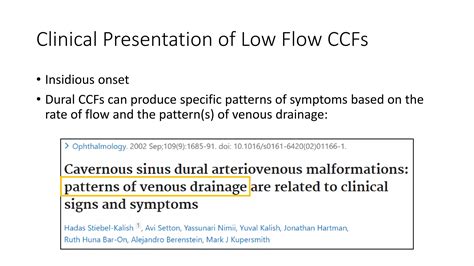 Carotid Cavernous Fistulas | PPTX