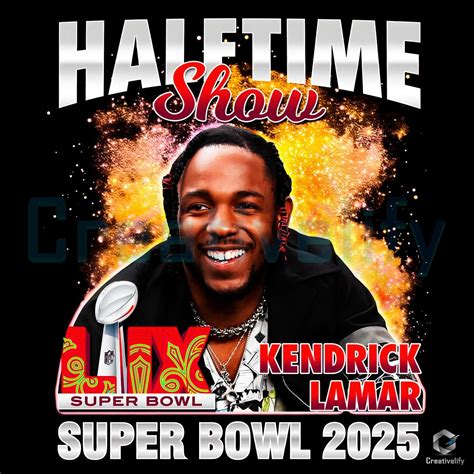 Kendrick Lamar Super Bowl 2025 Halftime Show Football Png - CreativeLify