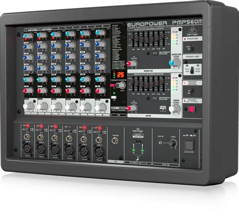 Behringer EUROPOWER PMP560M 500-Watt 6-Channel Powered Mixer with KLAR ...