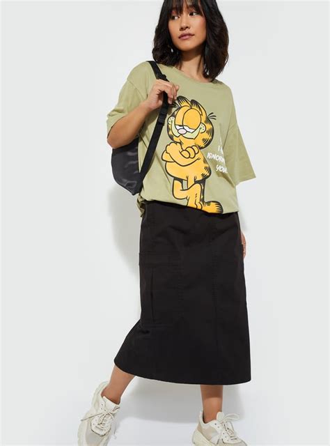 Buy URB_N Women Garfield Printed T-shirt Online at just Rs. 599.0 ...