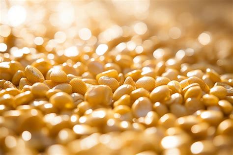 Golden ground nuts image in sunlight | Premium AI-generated image