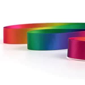 Li Hua Cat 50yd Rainbow Grosgrain or Satin Fabric Ribbon for Hair Bows ...