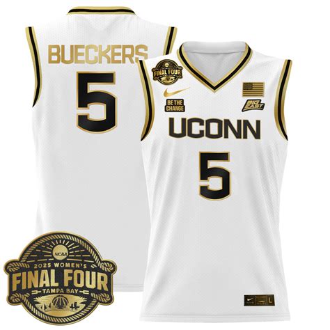 Paige Bueckers Jersey #5 UConn Huskies 2025 Big Eat Final Four Patch ...