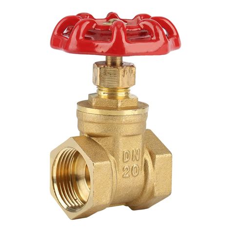 Buy Brass Valve Compression Sluice Gate Valve DN20 BSPP G3/4 Rotary ...