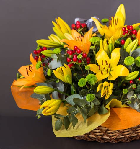 Rare Flowers Basket Arrangement | Bangalore | Flowerbox